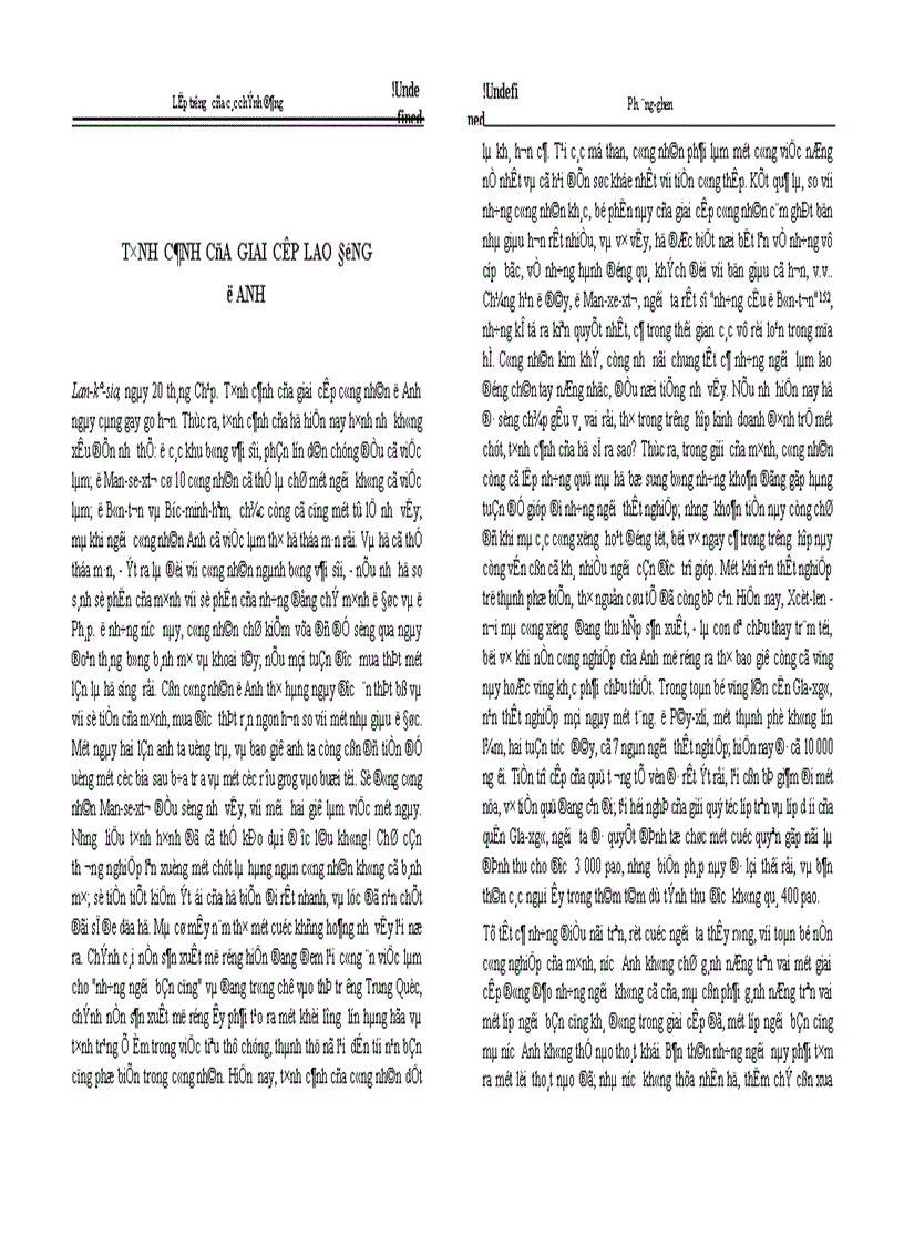 image for page Tình cảnh của giai cấp lao động ở anh