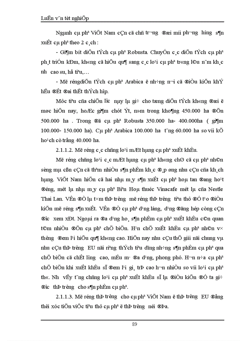 image for page Một số giải pháp đẩy mạnh xuất khẩu cà phê vào thị trường EU của Tổng công ty cà phê Việt Nam 1