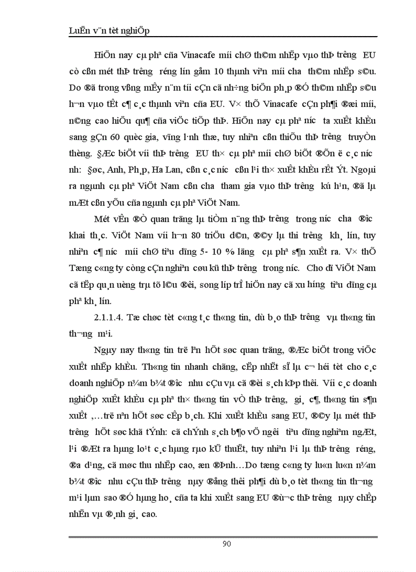 image for page Một số giải pháp đẩy mạnh xuất khẩu cà phê vào thị trường EU của Tổng công ty cà phê Việt Nam 1