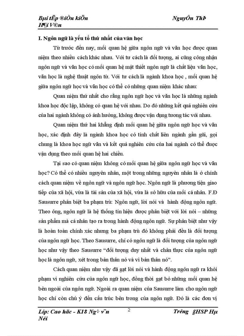image for page Ngôn ngữ là yếu tố thứ nhất của văn học 1