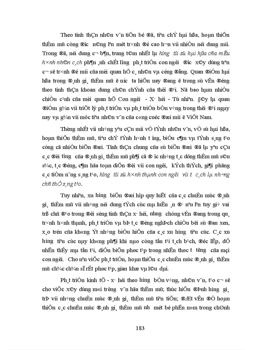 image for page Sự biến đổi những chuẩn mực đánh giá thẩm mỹ trong thời kỳ đổi mới ở Việt Nam