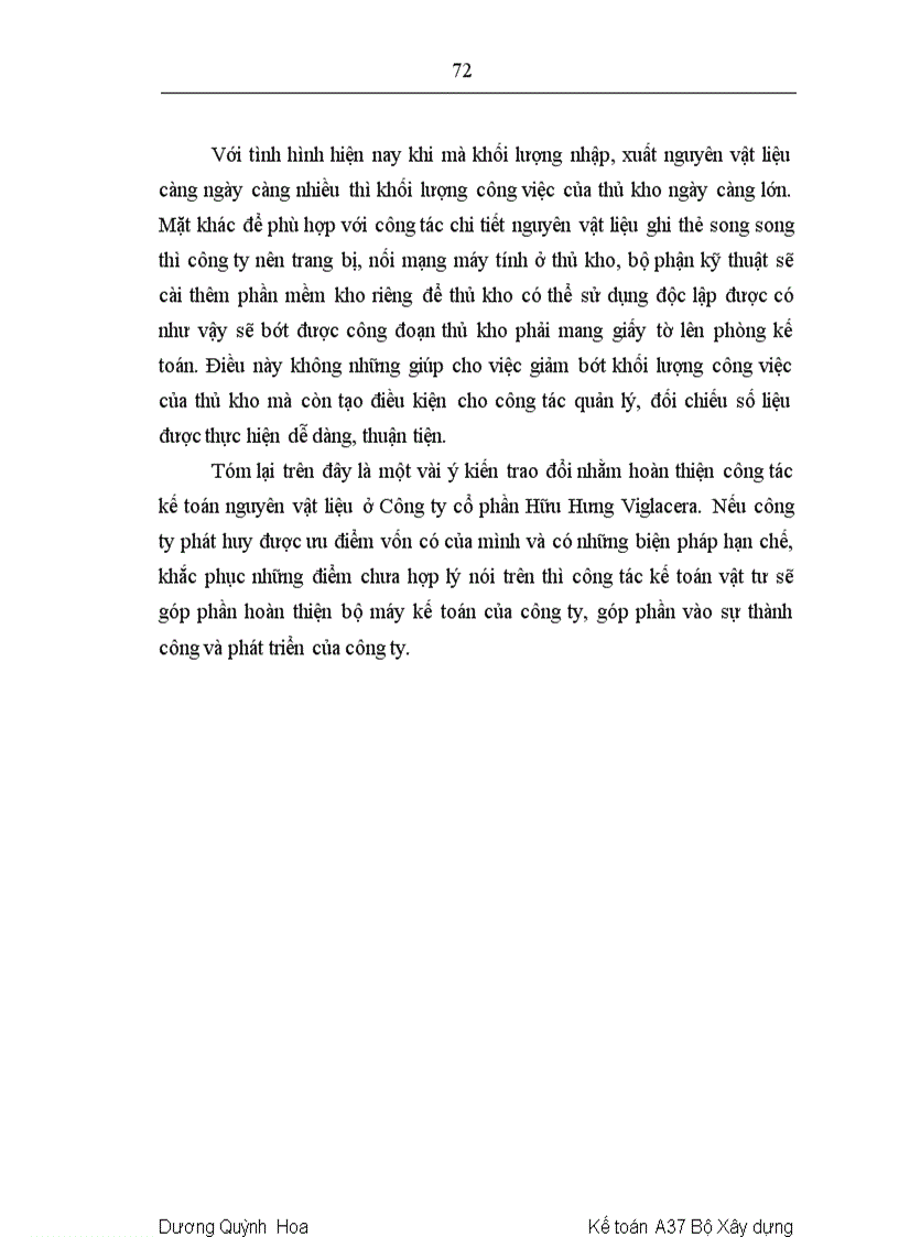 image for page Hoàn thiện kế toán nguyên vật liệu tại Công ty cổ phần Viglacera Hữu Hưng