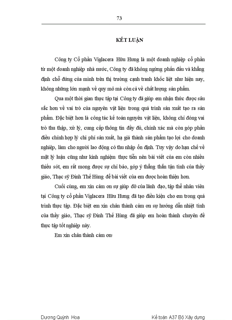 image for page Hoàn thiện kế toán nguyên vật liệu tại Công ty cổ phần Viglacera Hữu Hưng