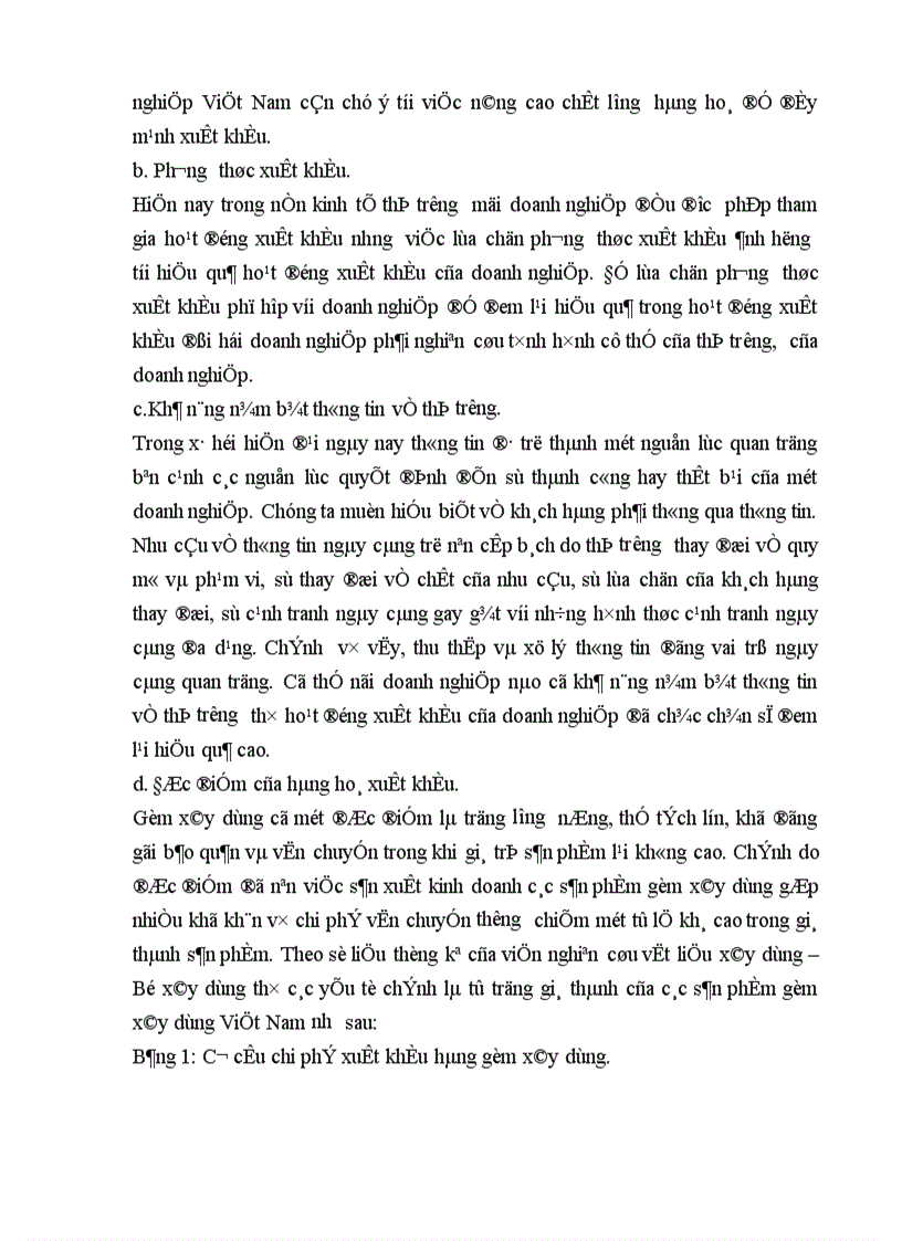 image for page Biện pháp thúc đẩy xuất khẩu mặt hàng gốm xây dựng của Công ty Kinh doanh và Xuất nhập khẩu thuộc Tổng công ty Thủy tinh và Gốm xây dựng Viglacera 1