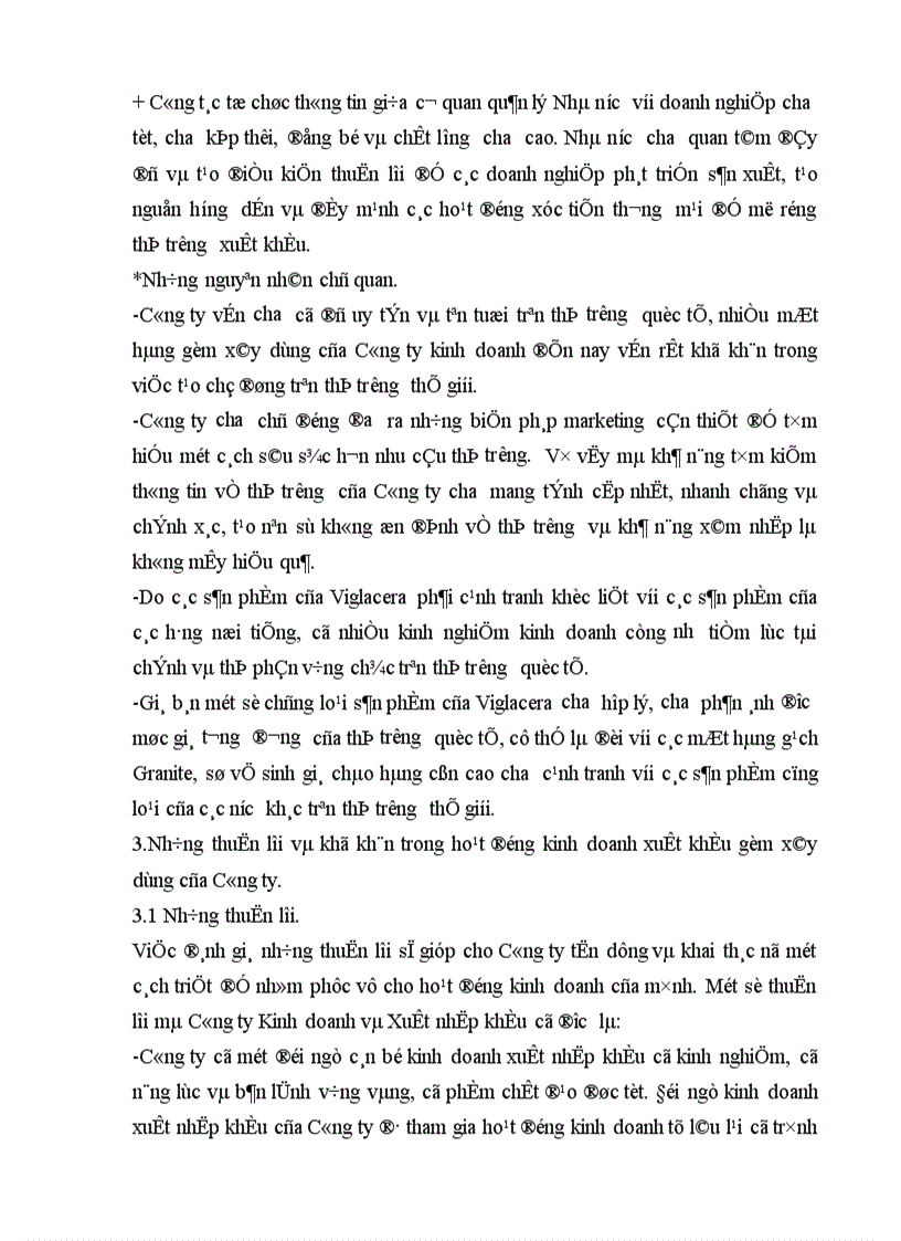 image for page Biện pháp thúc đẩy xuất khẩu mặt hàng gốm xây dựng của Công ty Kinh doanh và Xuất nhập khẩu thuộc Tổng công ty Thủy tinh và Gốm xây dựng Viglacera 1