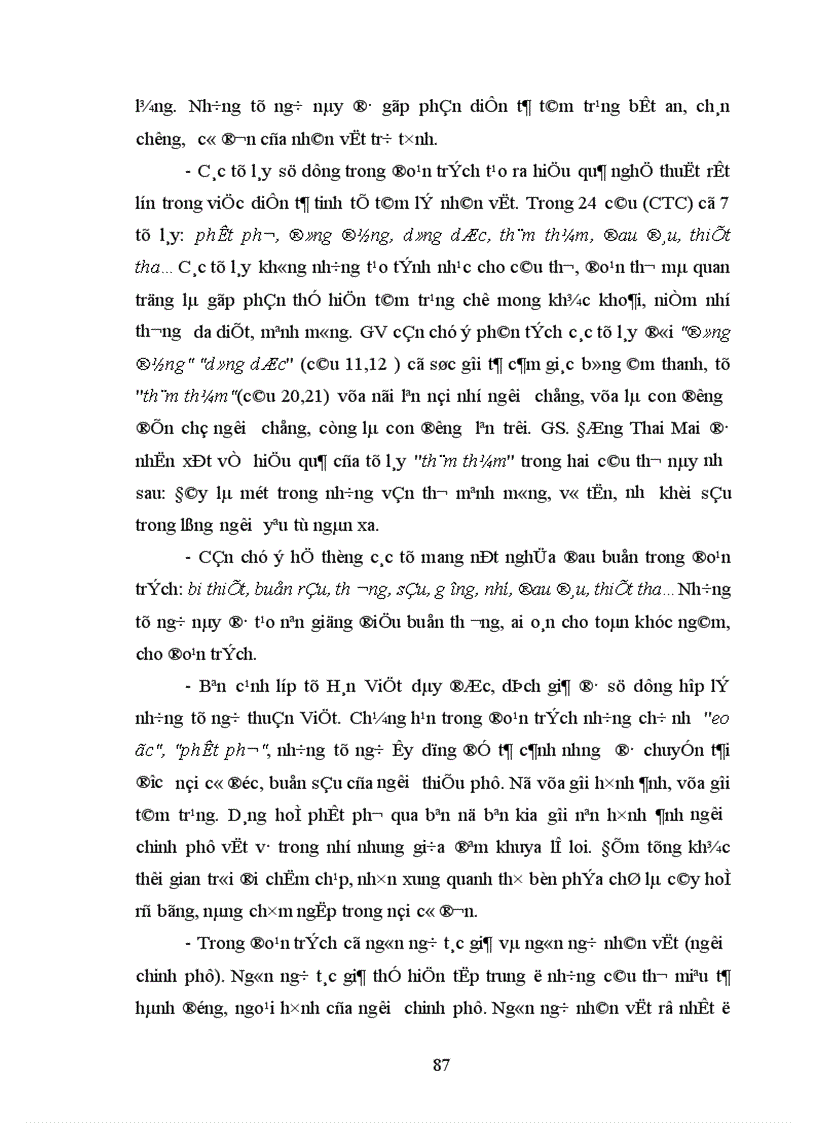 image for page Hướng dẫn học sinh lớp 10 dân tộc thiểu số ở Lạng Sơn đọc hiểu đoạn trích Tình cảnh lẻ loi của người chinh phụ Chinh phụ ngâm Đặng Trần Côn Đoàn Thị Điểm