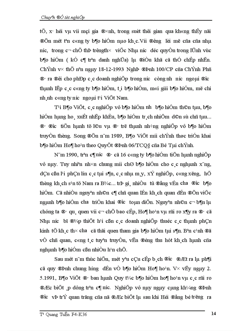 image for page Bảo hiểm hoả hoạn thực trạng giải pháp đối với Tổng Công ty Bảo Việt 1