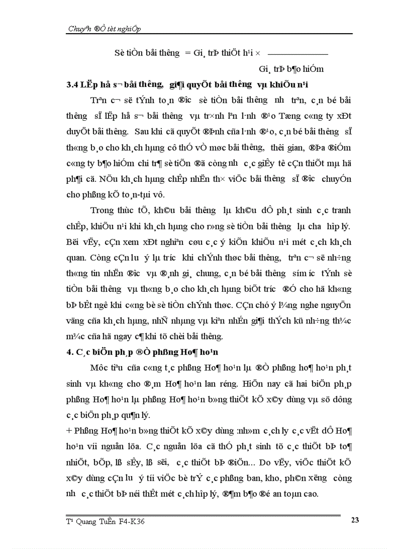 image for page Bảo hiểm hoả hoạn thực trạng giải pháp đối với Tổng Công ty Bảo Việt 1