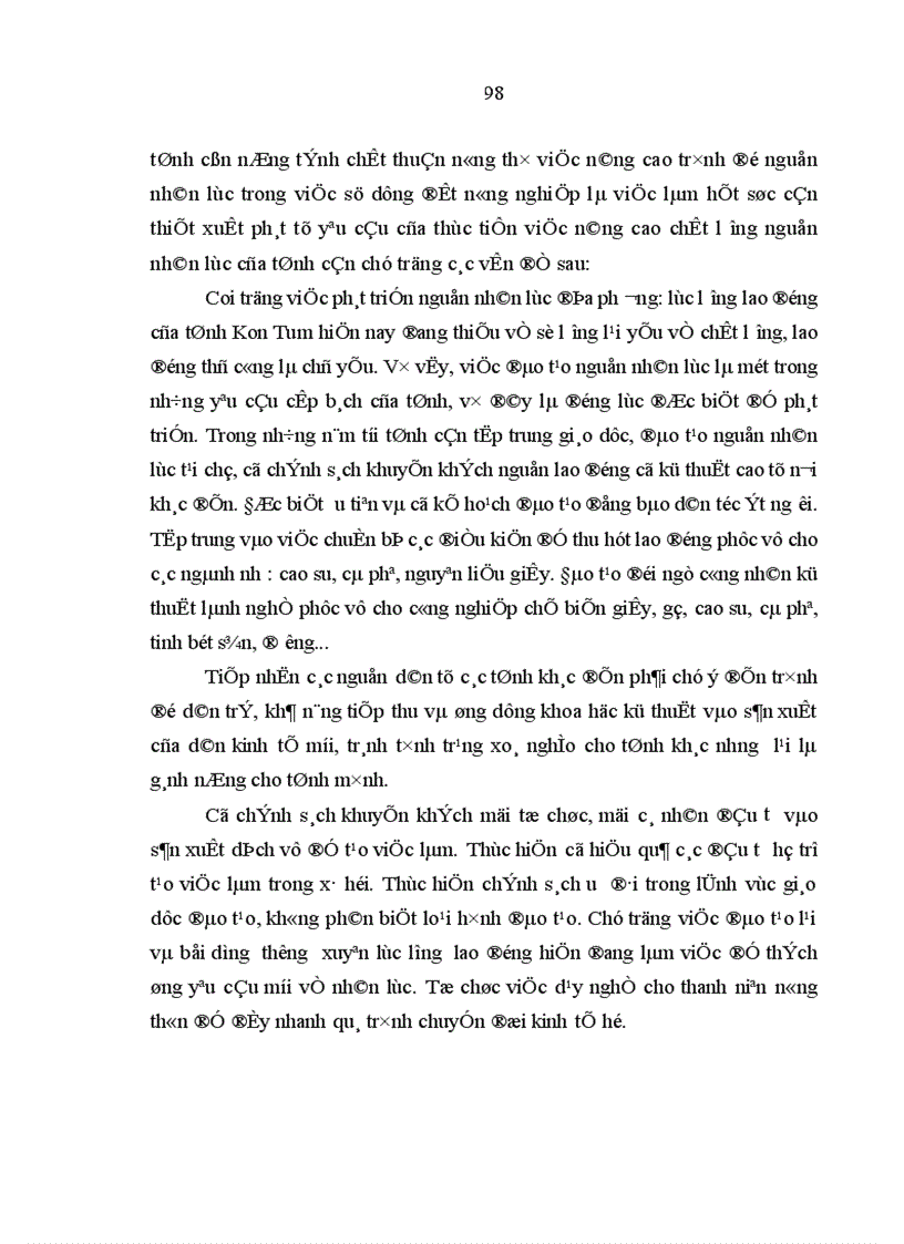 image for page Phương hướng và giải pháp chủ yếu nhằm quy hoạch sử dụng đất nông nghiệp để phát triển cây công nghiệp ở tỉnh Kon Tum đến năm 2010