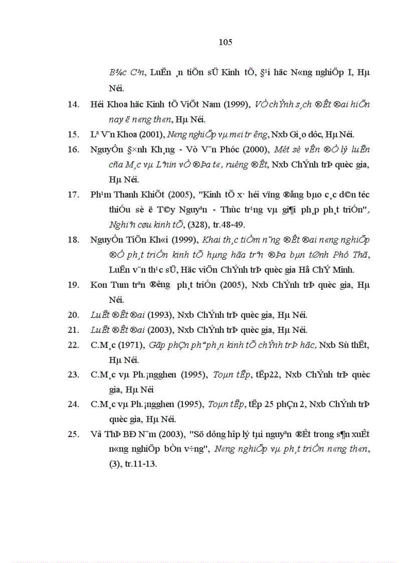 image for page Phương hướng và giải pháp chủ yếu nhằm quy hoạch sử dụng đất nông nghiệp để phát triển cây công nghiệp ở tỉnh Kon Tum đến năm 2010
