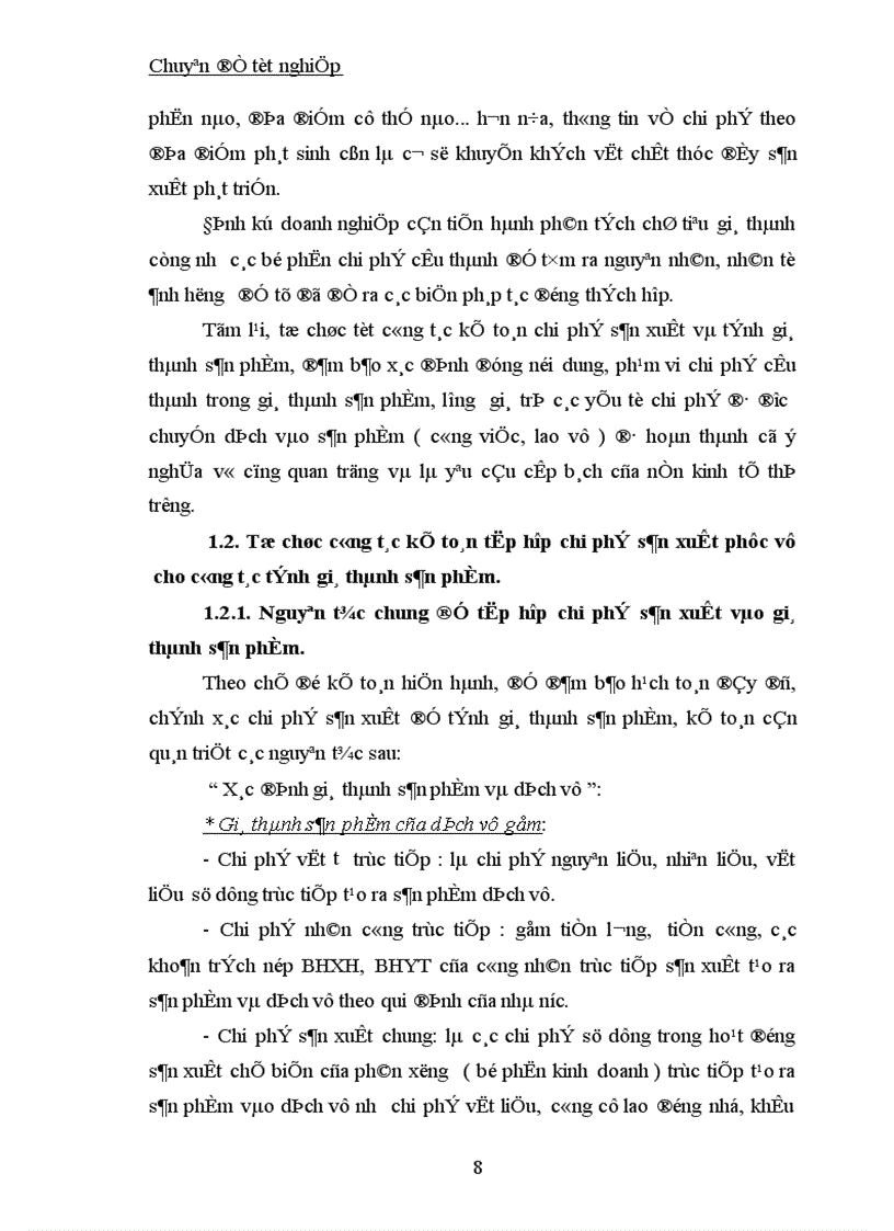 image for page Công tác kế toán tập hợp chi phí sản xuất và tính giá thành sản phẩm tại Công ty TNHH Thế Anh 1