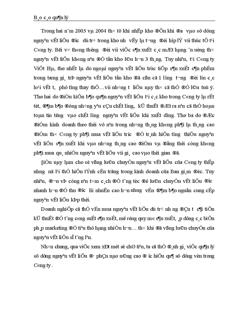 image for page Hoàn thiện công tác quản lý NVL tại công ty SXKD đầu tư và dịch vụ Việt Hà 1