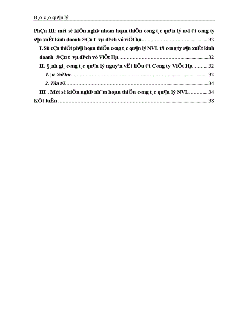 image for page Hoàn thiện công tác quản lý NVL tại công ty SXKD đầu tư và dịch vụ Việt Hà 1