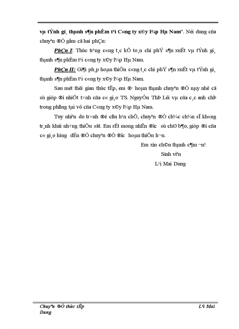 image for page Thực trạng và giải pháp hoàn thiện công tác hạch toán chi phí sản xuất và tính giá thành sản phẩm tại Công ty xây lắp Hà Nam 1