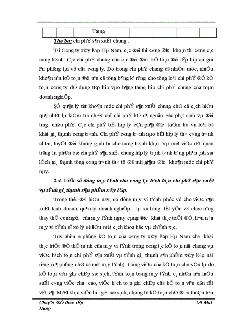 image for page Thực trạng và giải pháp hoàn thiện công tác hạch toán chi phí sản xuất và tính giá thành sản phẩm tại Công ty xây lắp Hà Nam 1