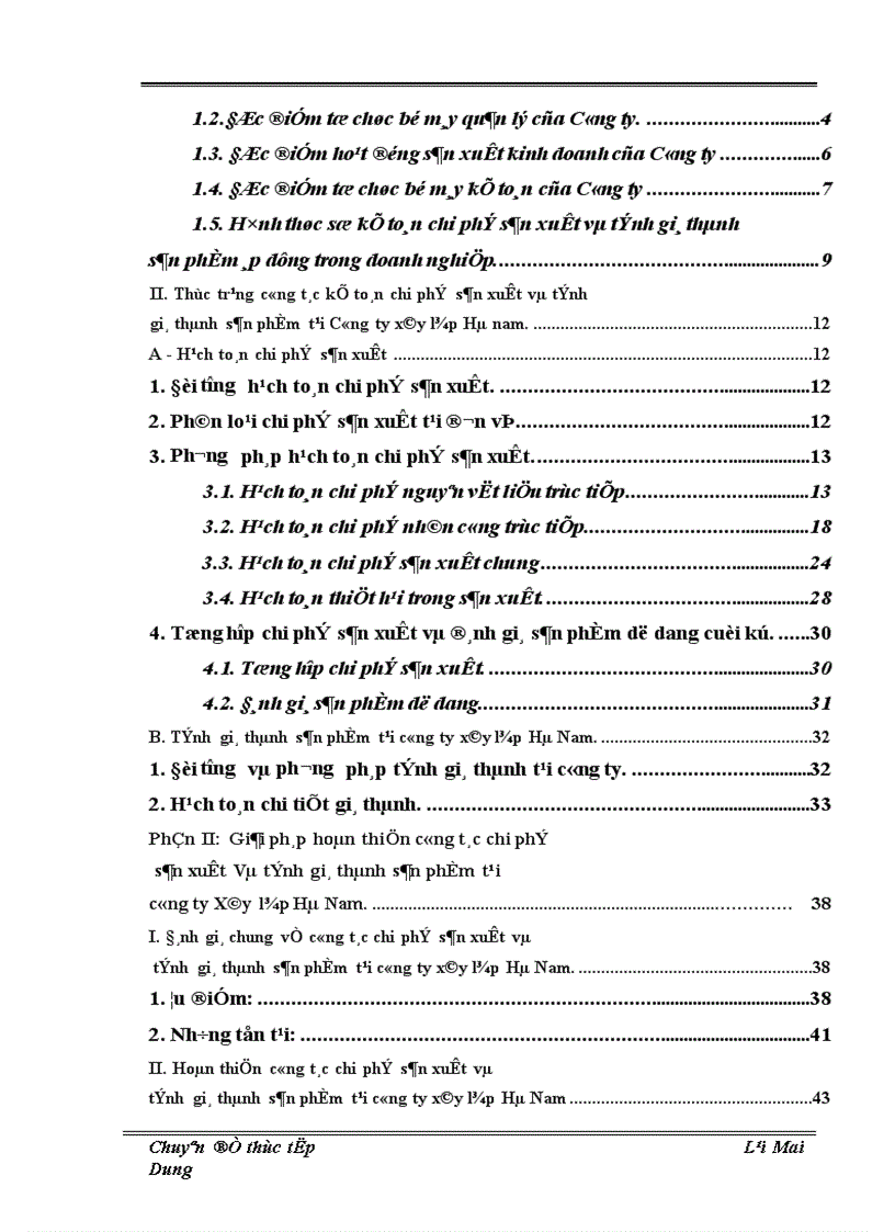 image for page Thực trạng và giải pháp hoàn thiện công tác hạch toán chi phí sản xuất và tính giá thành sản phẩm tại Công ty xây lắp Hà Nam 1
