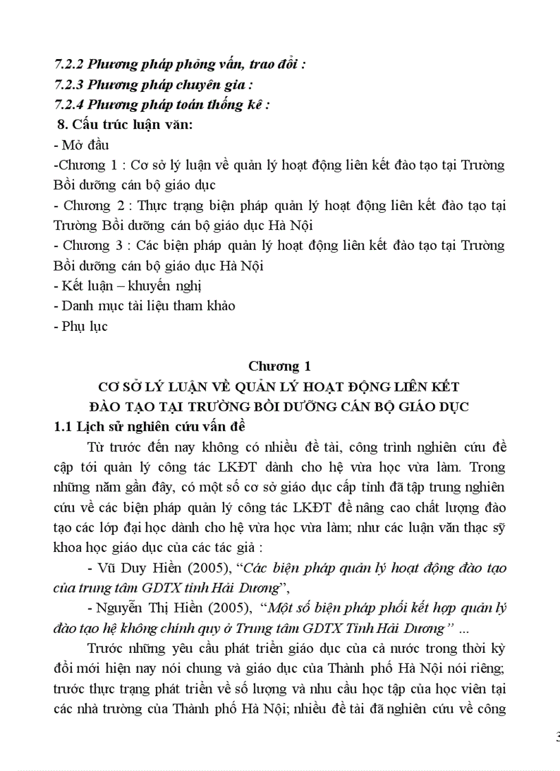 image for page Biện pháp quản lý hoạt động liên kết đào tạo tại Trường Bồi dưỡng cán bộ giáo dục Hà Nội 1