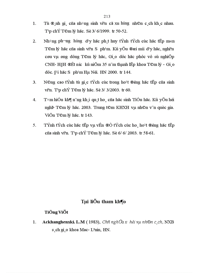 image for page Nghiên cứu tính tích cực học tập môn Tâm lý học của sinh viên Đại học Sư phạm Hải Phòng 1