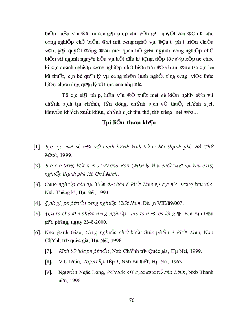 image for page Phát triển công nghiệp chế biến nông lâm sản ở thành phố Hồ Chí Minh