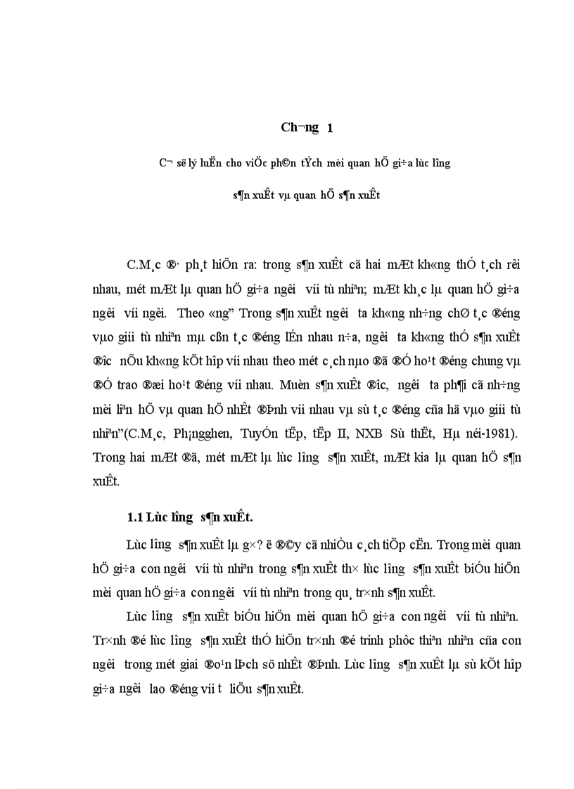 image for page Quy luật quan hệ sản xuất và lực lượng sản xuất và vận dụng quy luật trong quá trình CNH HĐH ở nước ta 1