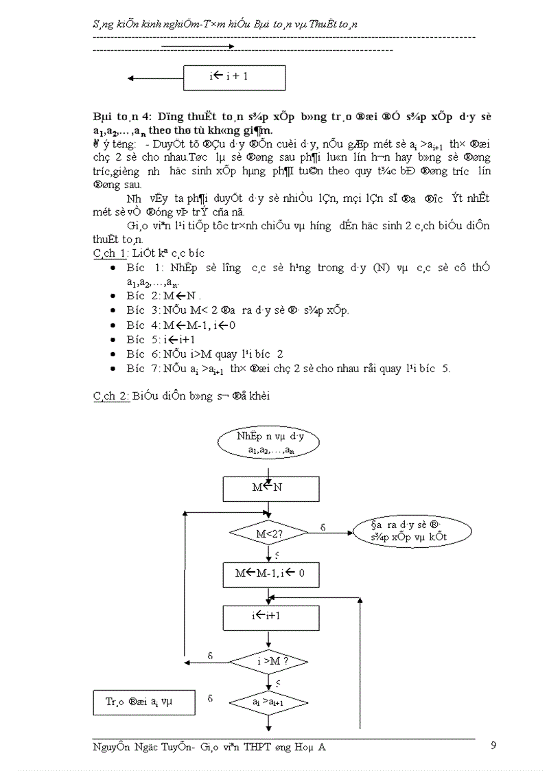image for page Phối hợp nhiều phương pháp Giúp học sinh tìm hiểu về bài toán và thuật toán