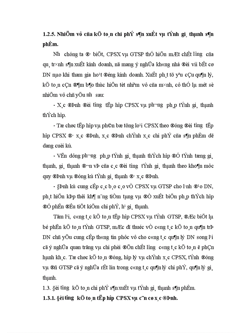 image for page Tổ chức kế toán CPSX và tính GTSP 1