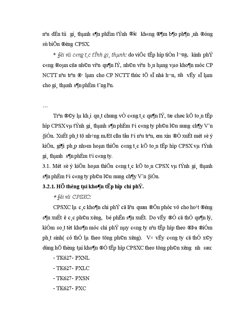 image for page Tổ chức kế toán CPSX và tính GTSP 1