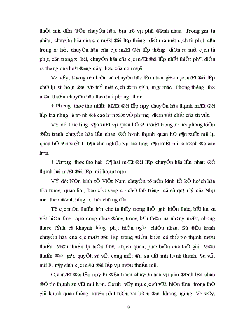 image for page Quy luật mâu thuẫn của phép biện chứng duy vật với việc phân tích hệ thống mâu thuẫn kinh tế thị trường định hướng xã hội chủ nghĩa ở Việt Nam