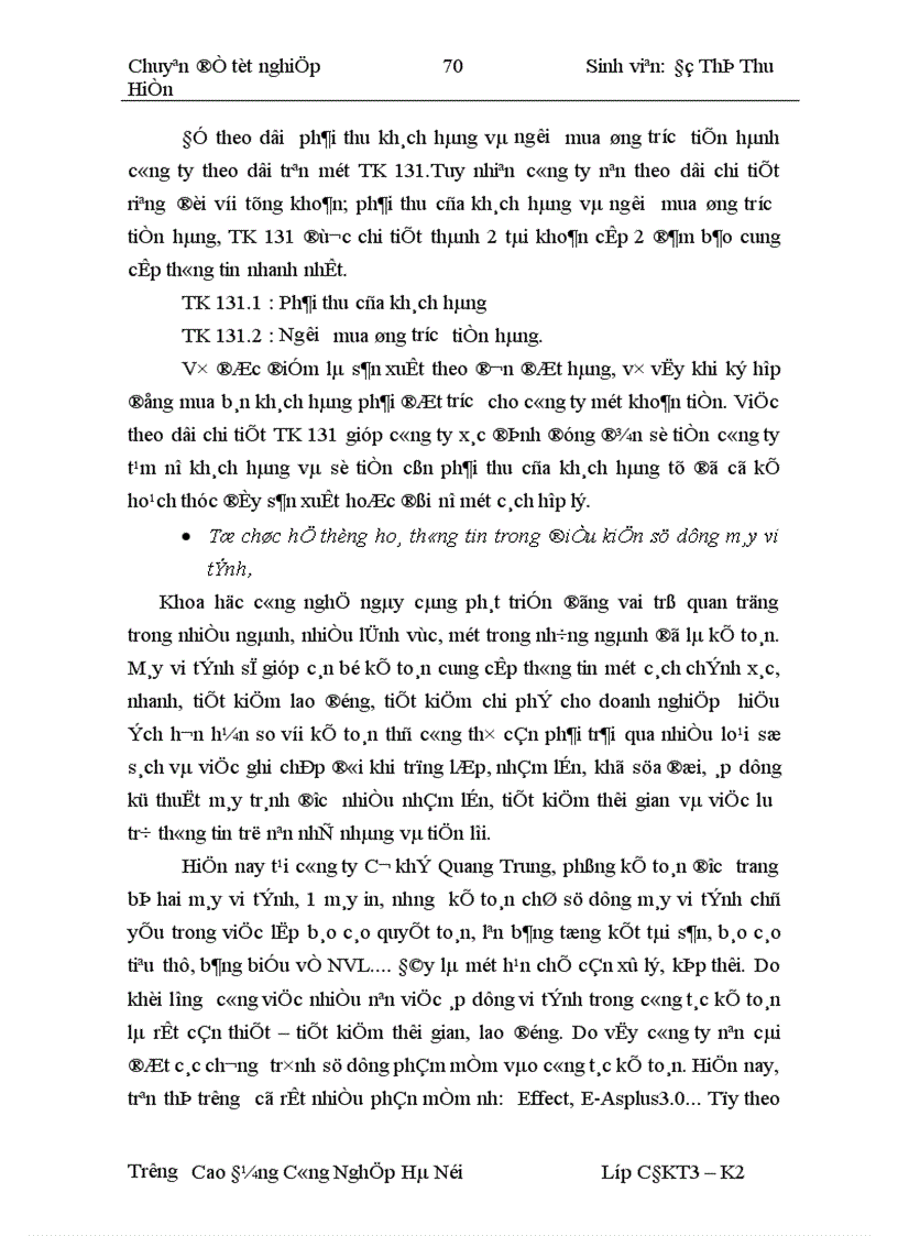 image for page Tổ chức công tác kế toán thành phẩm và tiêu thụ thành phẩm tại Công ty Cơ Khí Quang Trung 1