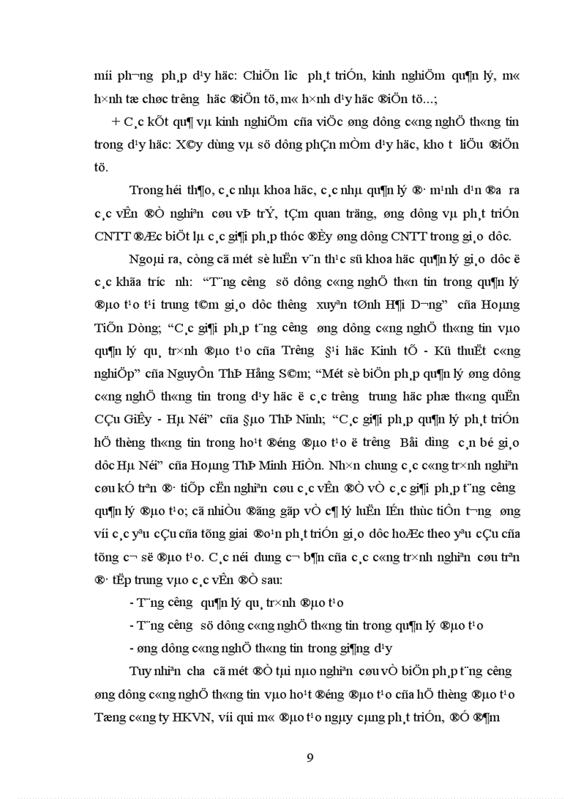 image for page Biện pháp ứng dụng công nghệ thông tin vào quản lý hoạt động đào tạo của Tổng công ty HKVN 1
