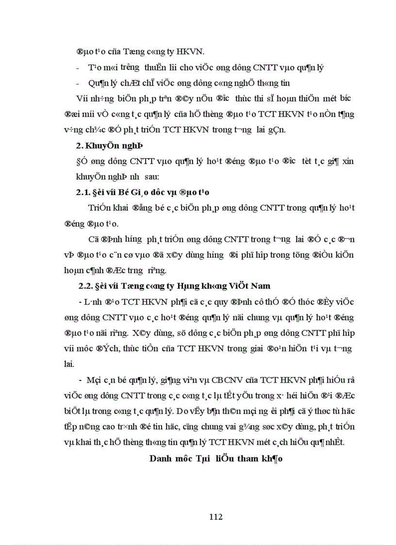 image for page Biện pháp ứng dụng công nghệ thông tin vào quản lý hoạt động đào tạo của Tổng công ty HKVN 1
