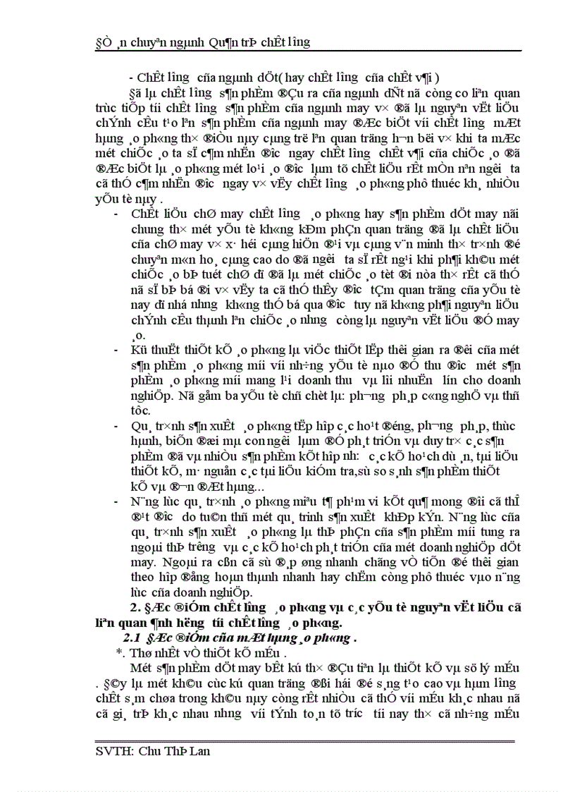 image for page Nghiên cứu khảo sát tình hình chất lượng sản phẩm áo phông tại Tổng công ty may Việt Nam 1