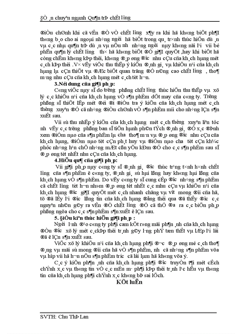 image for page Nghiên cứu khảo sát tình hình chất lượng sản phẩm áo phông tại Tổng công ty may Việt Nam 1
