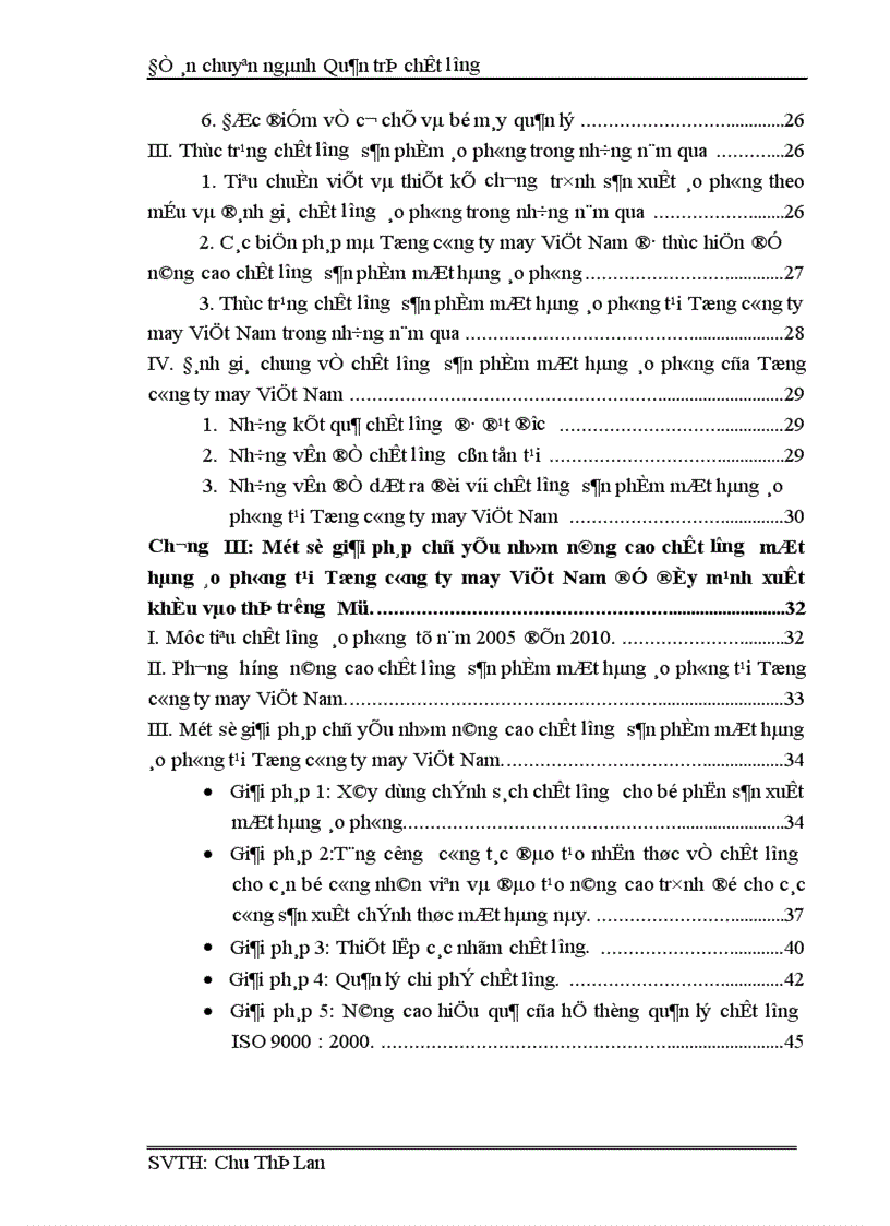 image for page Nghiên cứu khảo sát tình hình chất lượng sản phẩm áo phông tại Tổng công ty may Việt Nam 1