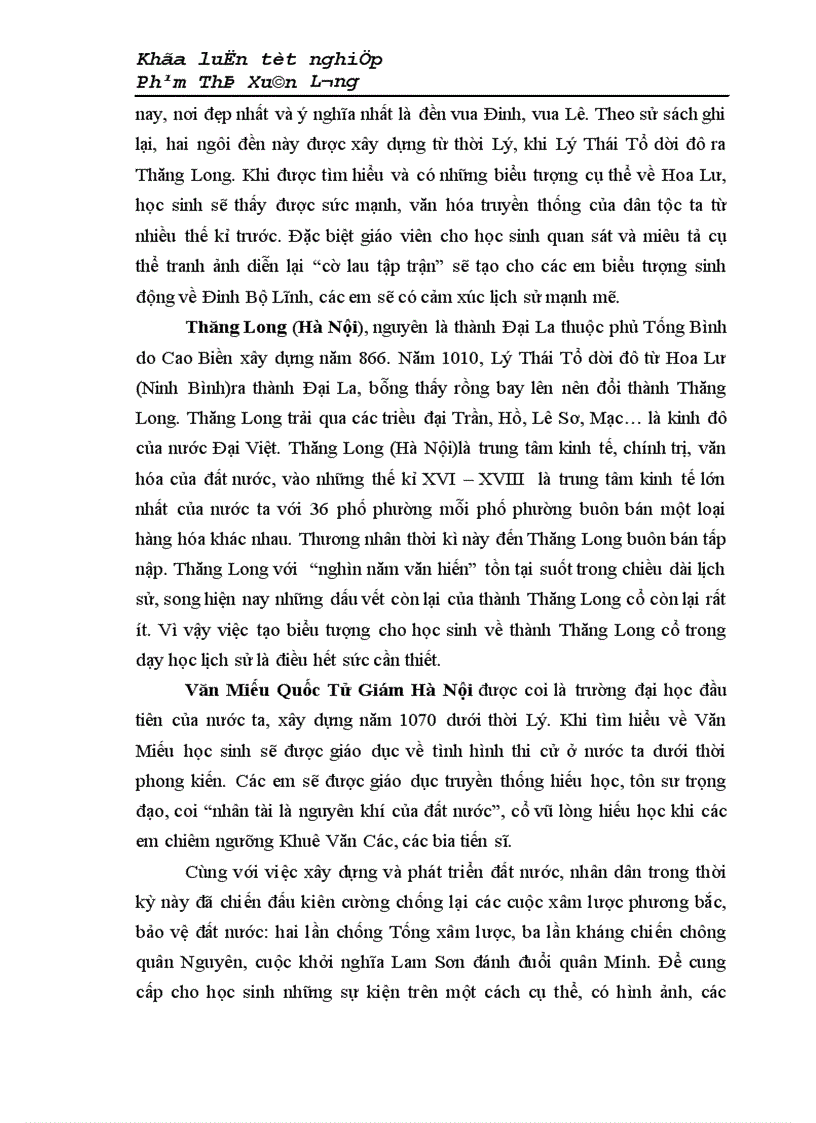 image for page Một số biện pháp sử dụng kênh hình trong sách giáo khoa lịch sử để tạo biểu tượng không gian cho học sinh khi dạy phần lịch sử Việt Nam từ thế kỉ X XVIII lớp 10 THPT chương trình chuẩn 1