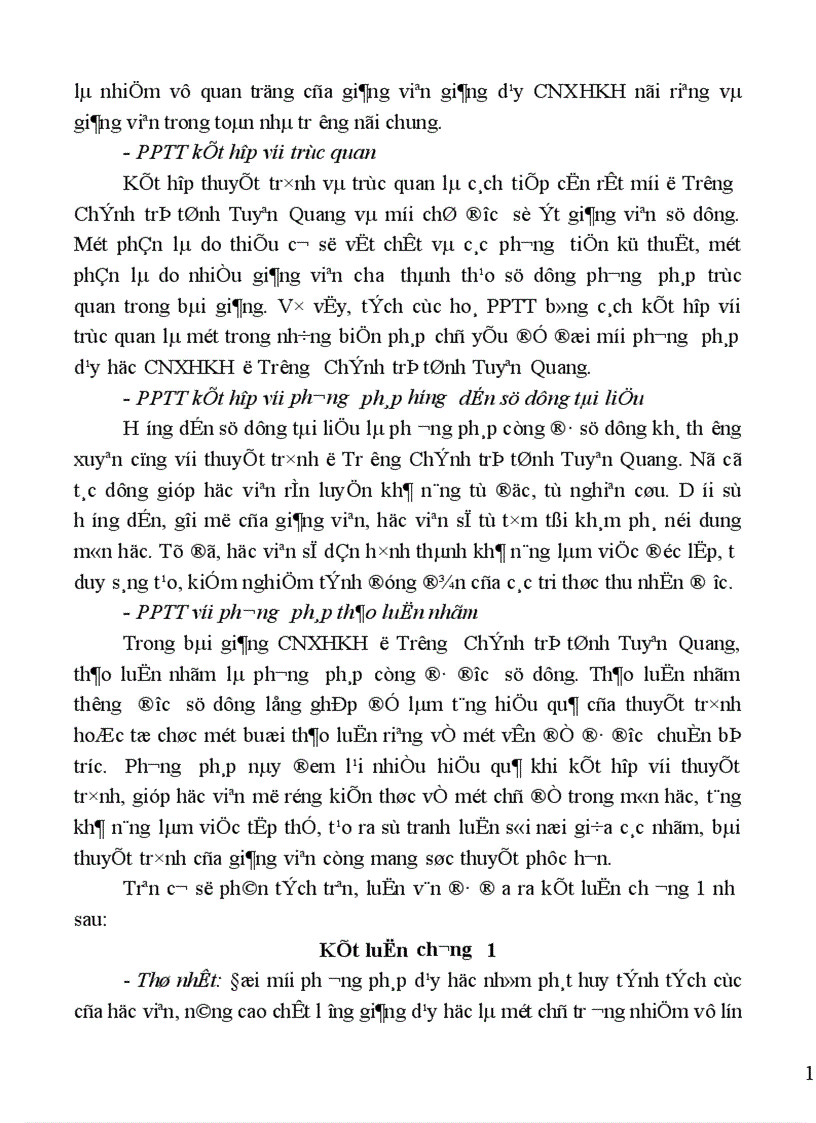 image for page Tích cực hóa phương pháp thuyết trình trong dạy học môn Chủ nghĩa xã hội khoa học ở Trường Chính trị tỉnh Tuyên Quang 1