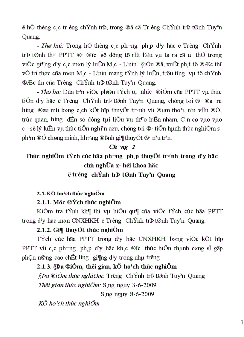 image for page Tích cực hóa phương pháp thuyết trình trong dạy học môn Chủ nghĩa xã hội khoa học ở Trường Chính trị tỉnh Tuyên Quang 1