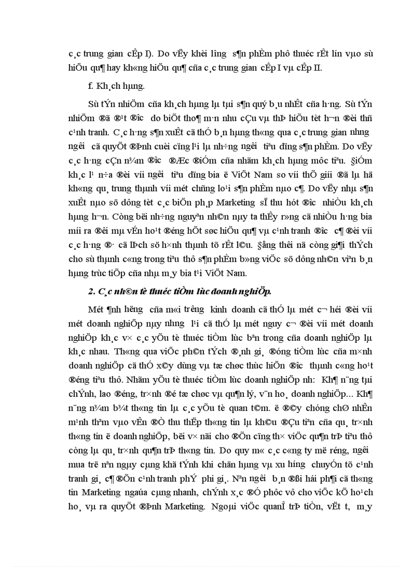 image for page Một vài giải pháp ứng dụng Marketing Mix vào hoạt động phát triển thị trường tiêu thụ sản phẩm HALIDA của nhà máy bia Đông Nam á 1