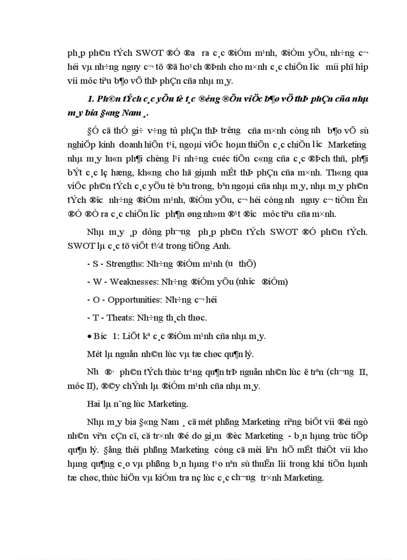 image for page Một vài giải pháp ứng dụng Marketing Mix vào hoạt động phát triển thị trường tiêu thụ sản phẩm HALIDA của nhà máy bia Đông Nam á 1