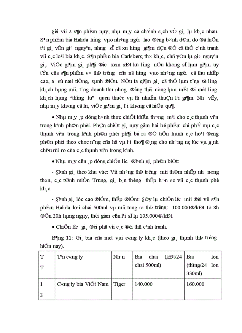 image for page Một vài giải pháp ứng dụng Marketing Mix vào hoạt động phát triển thị trường tiêu thụ sản phẩm HALIDA của nhà máy bia Đông Nam á 1