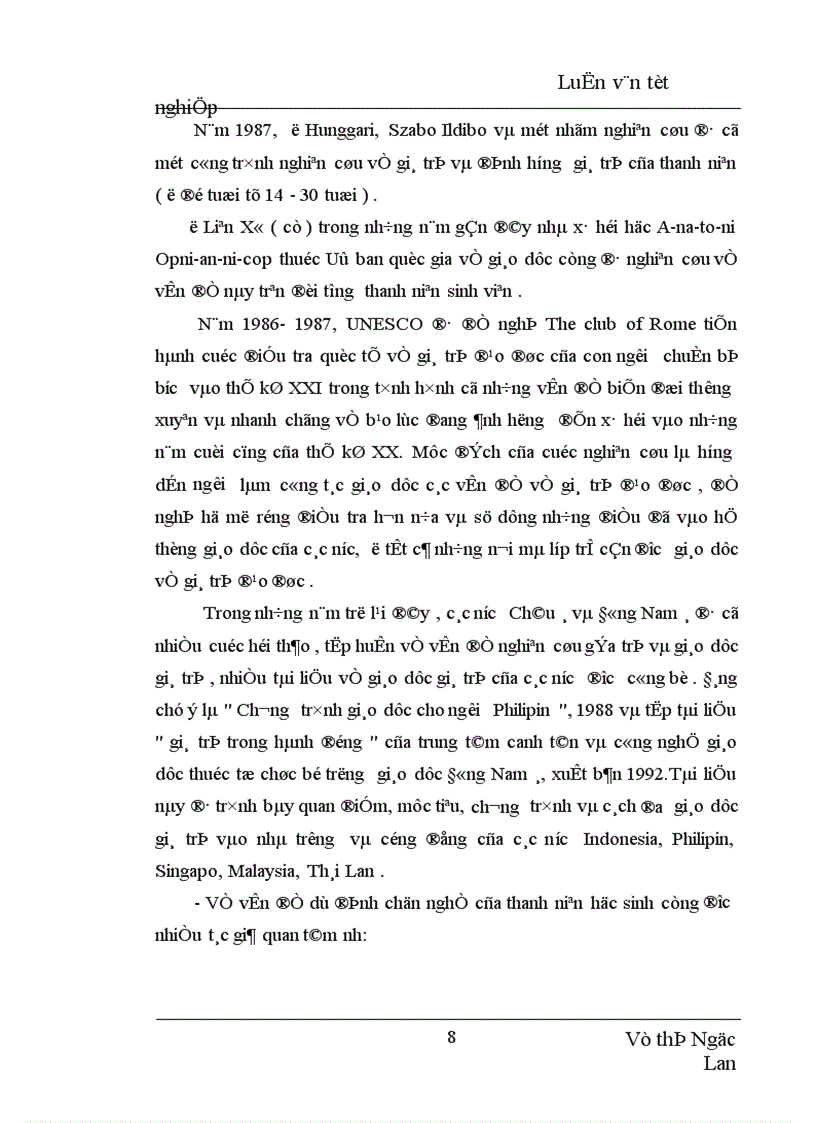 image for page Định hướng giá trị nghề nghiệp trong dự định chọn nghề của học sinh THPT Yên Viên