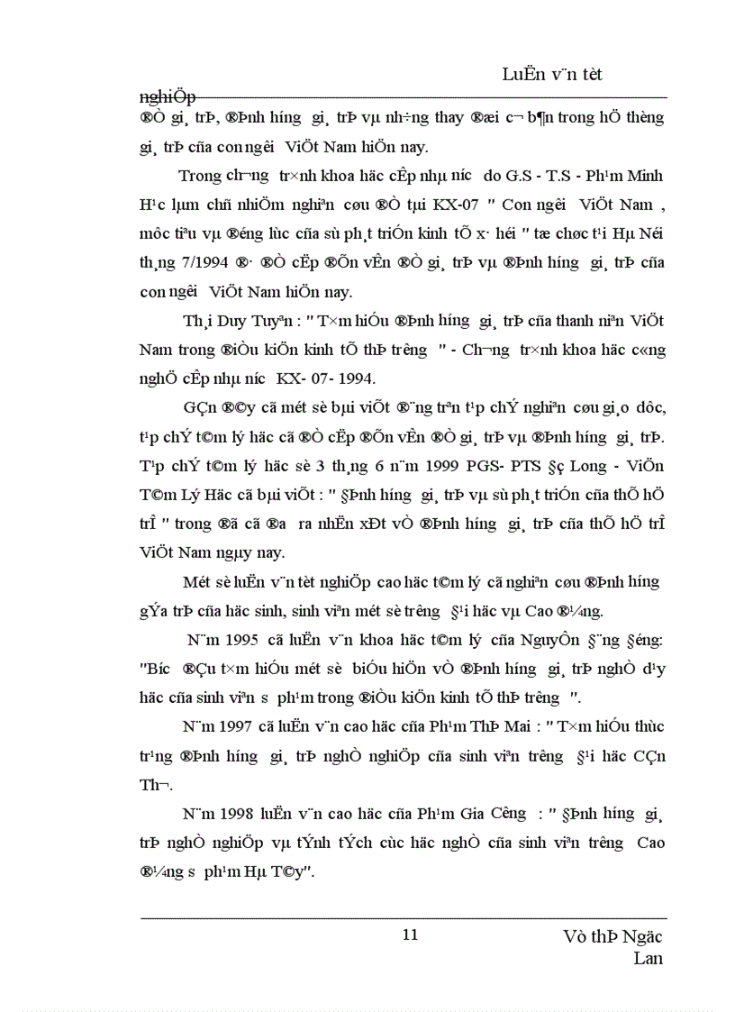 image for page Định hướng giá trị nghề nghiệp trong dự định chọn nghề của học sinh THPT Yên Viên