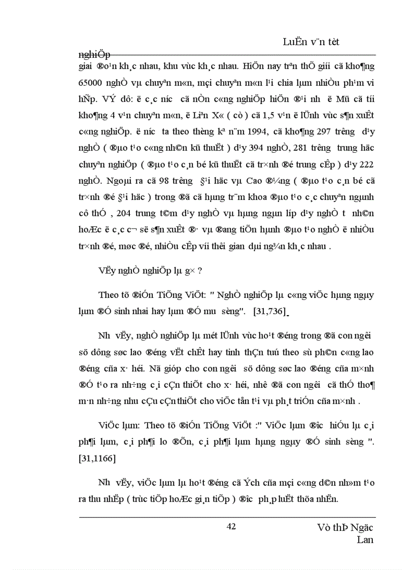 image for page Định hướng giá trị nghề nghiệp trong dự định chọn nghề của học sinh THPT Yên Viên