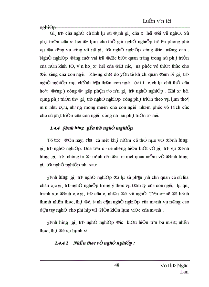 image for page Định hướng giá trị nghề nghiệp trong dự định chọn nghề của học sinh THPT Yên Viên