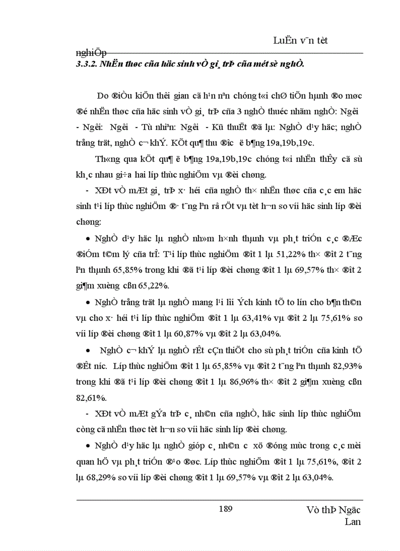 image for page Định hướng giá trị nghề nghiệp trong dự định chọn nghề của học sinh THPT Yên Viên