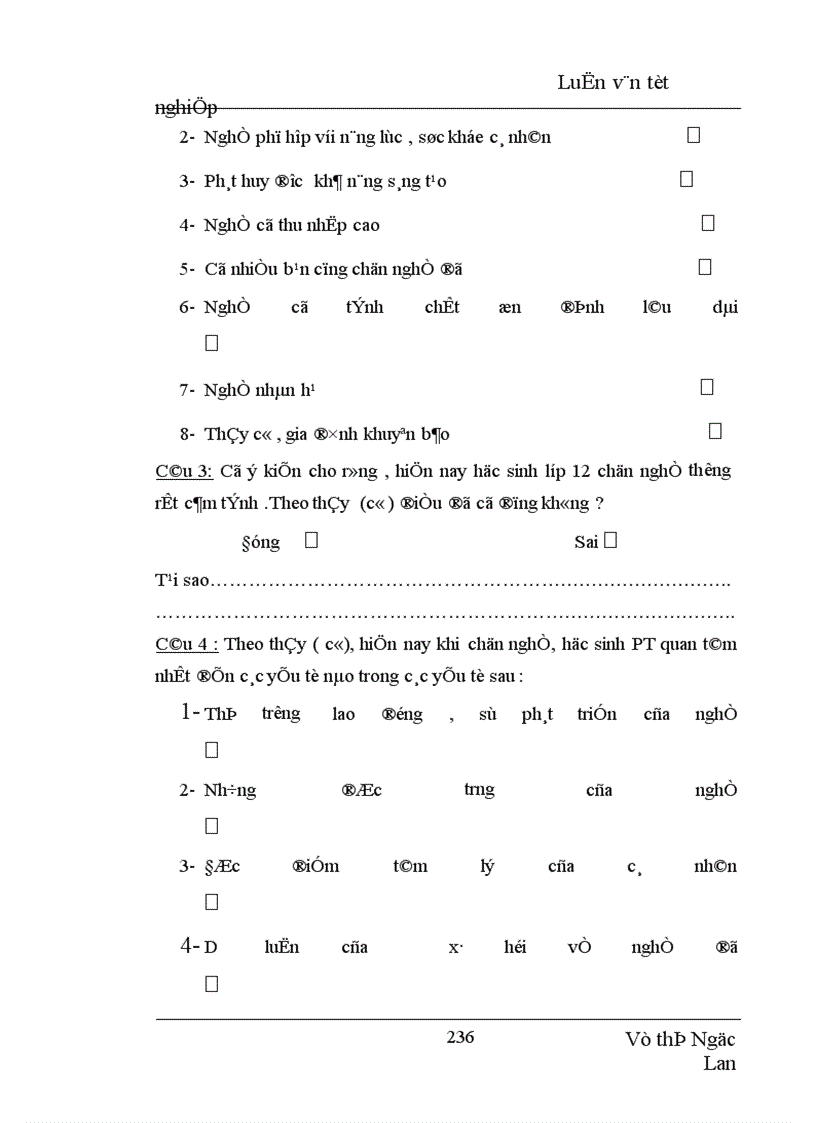 image for page Định hướng giá trị nghề nghiệp trong dự định chọn nghề của học sinh THPT Yên Viên