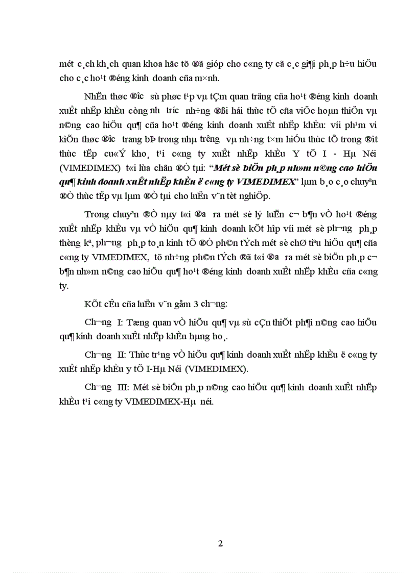 image for page Một số biện pháp nhằm nâng cao hiệu quả kinh doanh xuất nhập khẩu ở công ty VIMEDIMEX 1