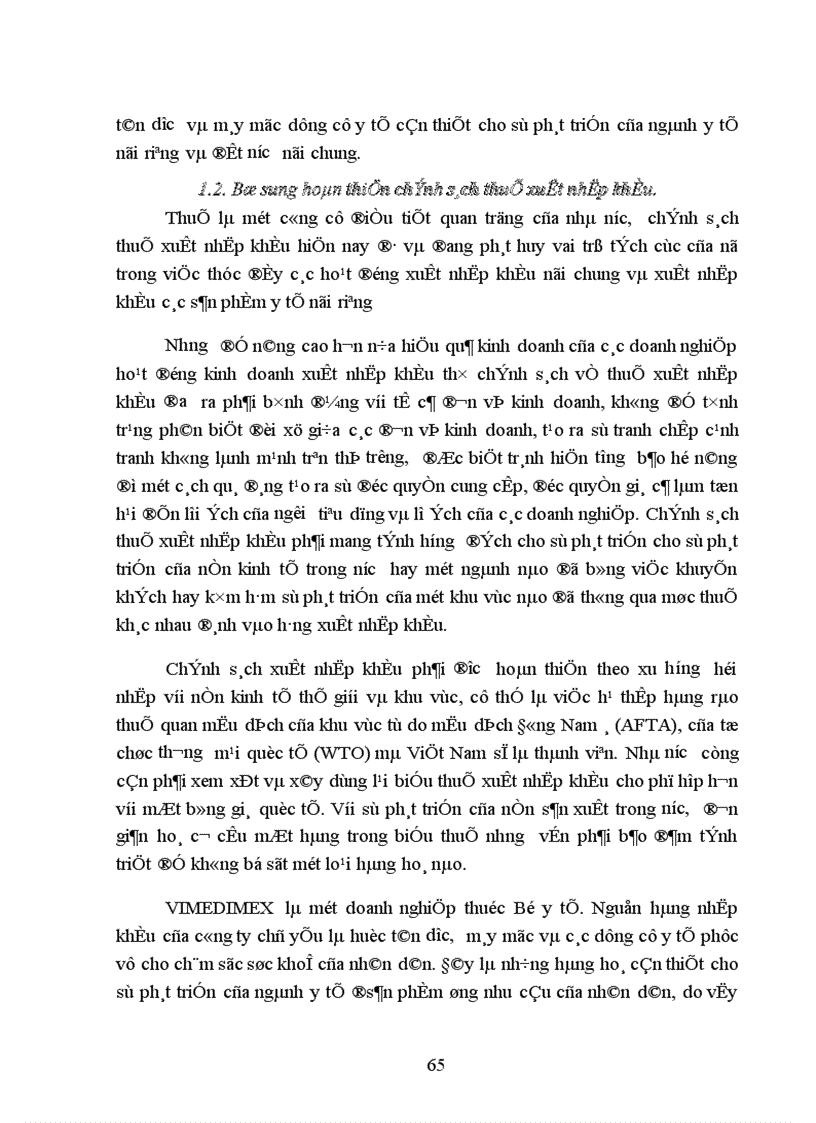 image for page Một số biện pháp nhằm nâng cao hiệu quả kinh doanh xuất nhập khẩu ở công ty VIMEDIMEX 1