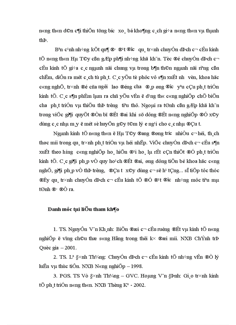 image for page Thực trạng và giải pháp thúc đẩy chuyển dịch cơ cấu kinh tế nông thôn theo hướng công nghiệp hoá hiện đại hoá ở tỉnh Hà Tây