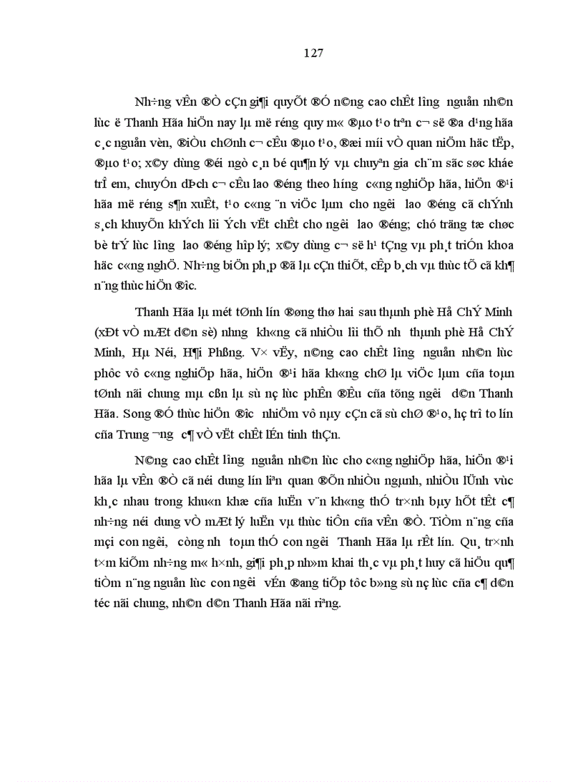 image for page Phương hướng và những giải pháp chủ yếu nhằm nâng cao chất lượng nguồn nhân lực trong sự nghiệp công nghiệp hóa hiện đại hóa ở tỉnh Thanh Hóa